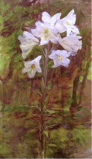 Ellen Day Hale Lilies Norge oil painting art